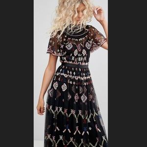 Needle & Thread NWT Embroidered Maxi